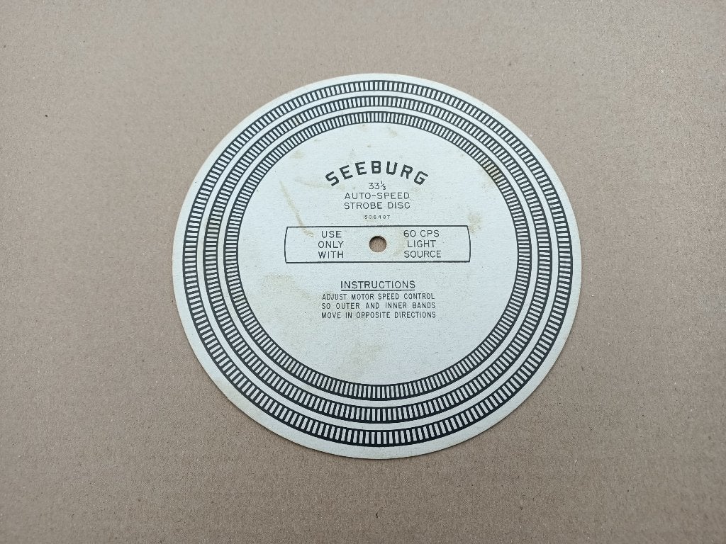 Auto-speed/ Strobe Disk Seeburg (Div) jukebox, Verzenden, Seeburg