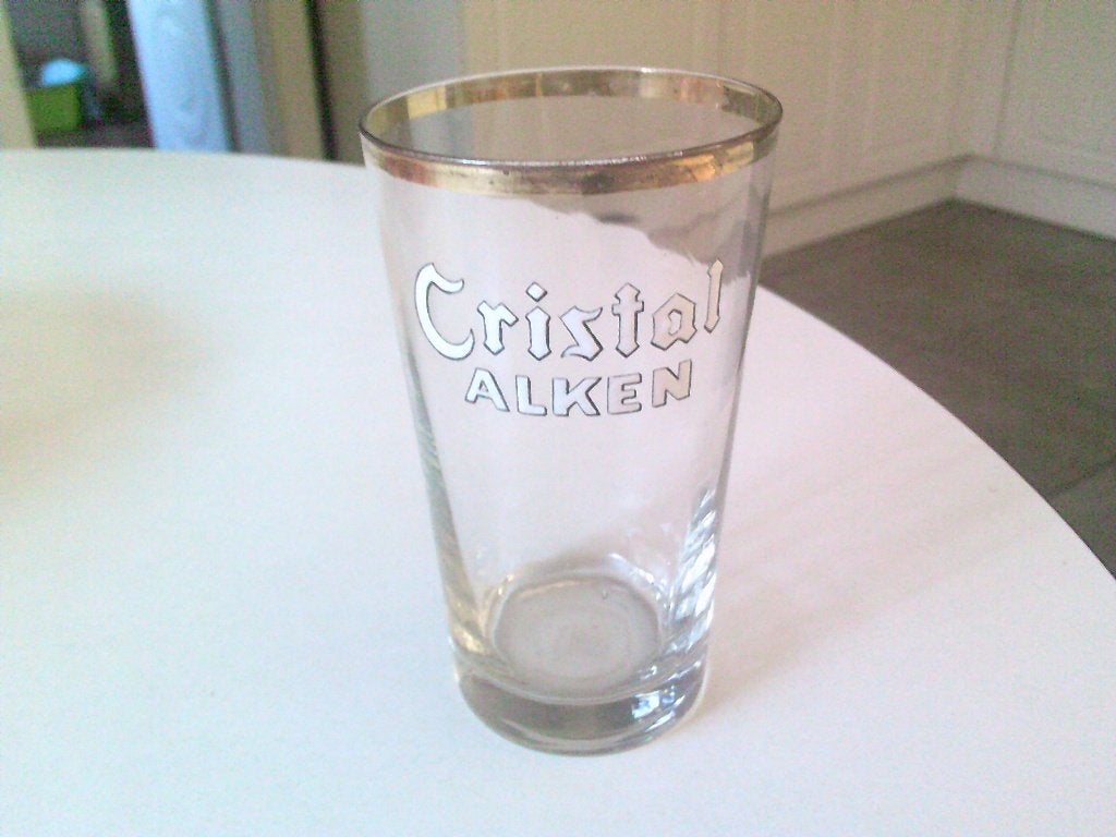 glas cristal alken dikke emaille, Ophalen, Zo goed als nieuw, Glas of Glazen, Overige merken