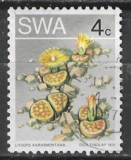 Zuid-West Afrika 1973 - Yvert 321 - Cactussen - 4 c. (ST), Postzegels en Munten, Postzegels | Afrika, Verzenden, Gestempeld