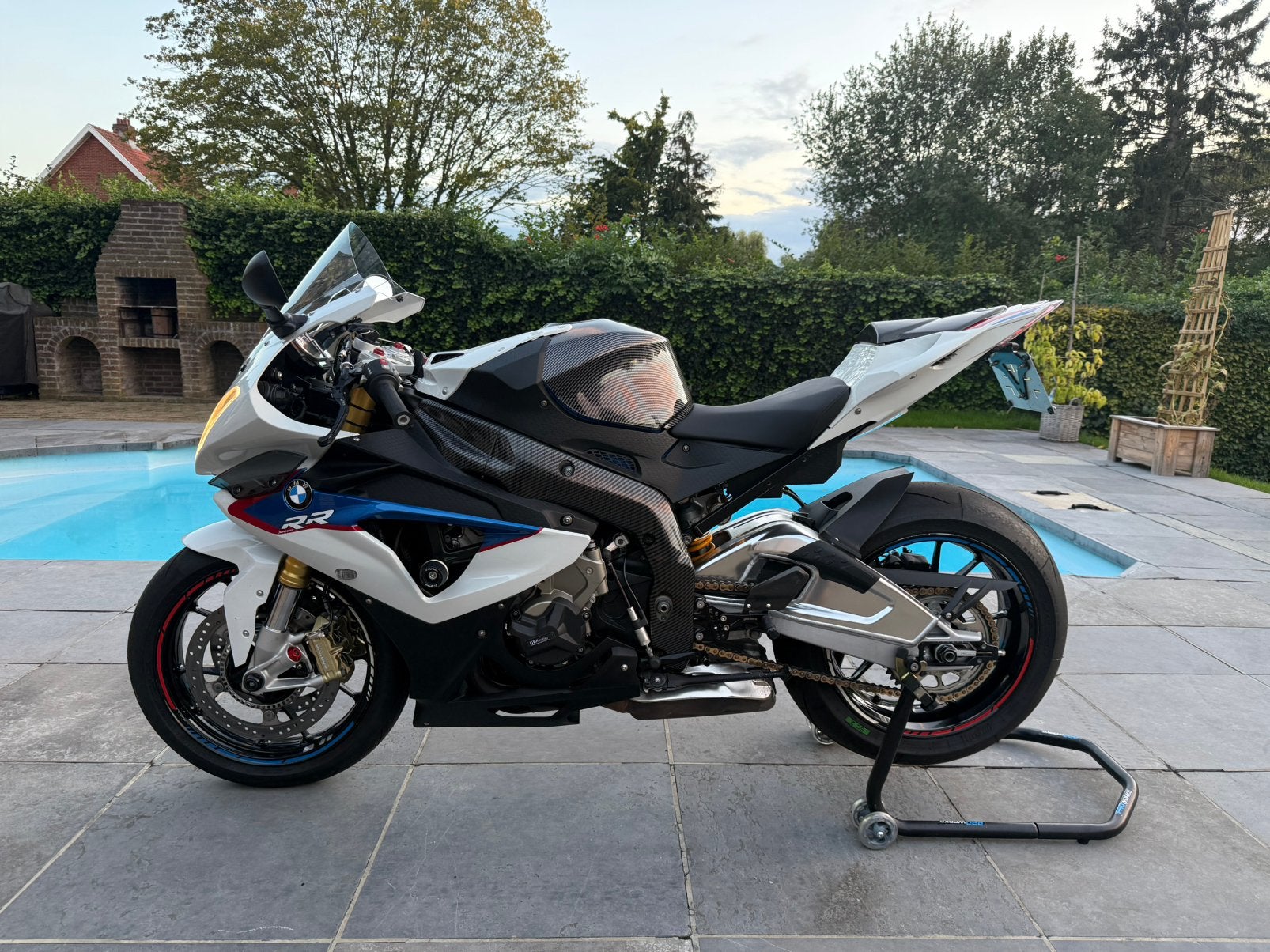 Bmw s1000rr met veel opties, 4 cilinders, Motorrijbewijs A, Handvatverwarming, Gebruikt