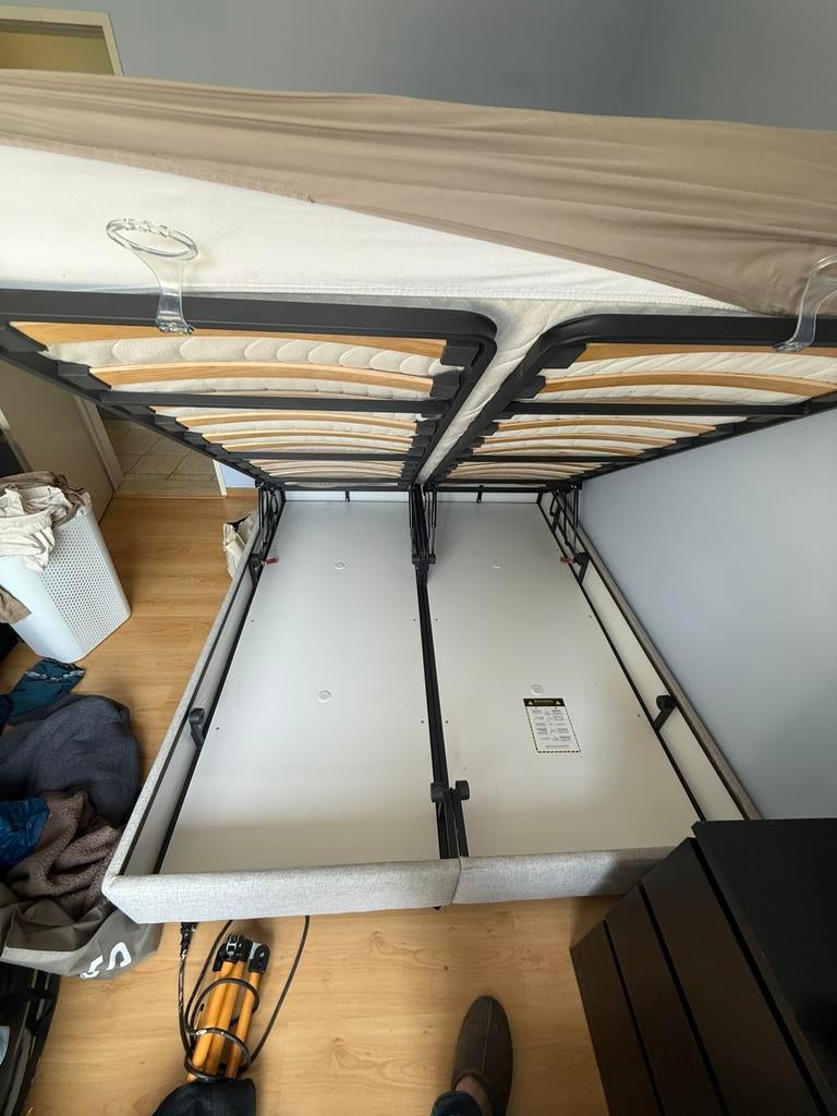 2 persoonsbed, Huis en Inrichting, Slaapkamer | Bedden, Ophalen, Zo goed als nieuw