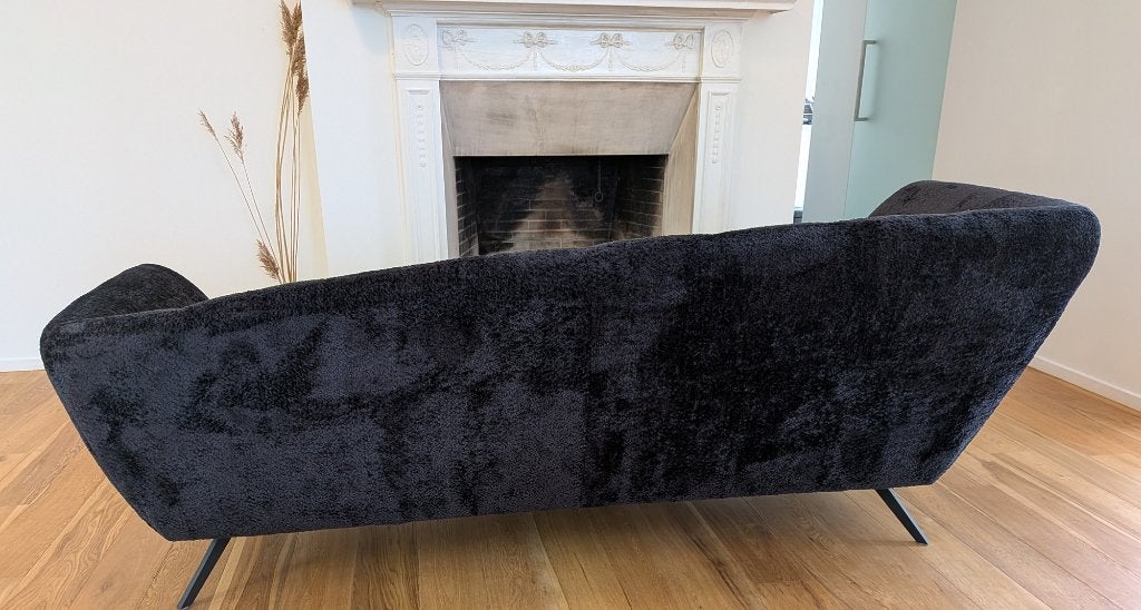 Canapé noir quasi neuf 1.100€, Maison & Meubles, Canapés | Salons, 200 à 250 cm, Banc droit, Comme neuf, Enlèvement
