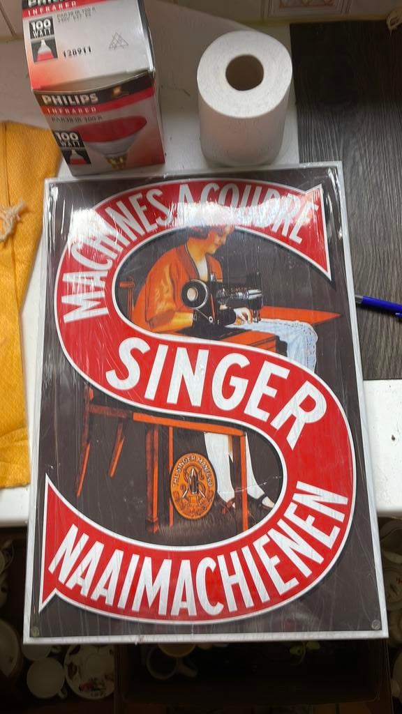 Singer, Verzamelen, Merken en Reclamevoorwerpen, Ophalen, Zo goed als nieuw