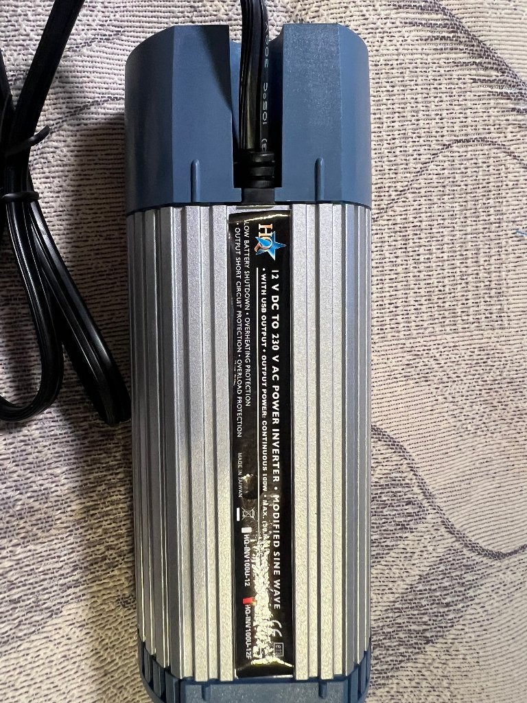 Omvormer power inverter met USB 12V/220V - 100W, Caravans en Kamperen, Mobilhome-accessoires, Ophalen of Verzenden, Nieuw