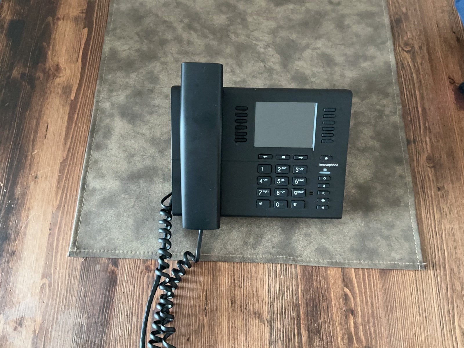 Zwarte vaste telefoon – Goede staat – Werkt perfect, Ophalen, Zo goed als nieuw, Telefoon