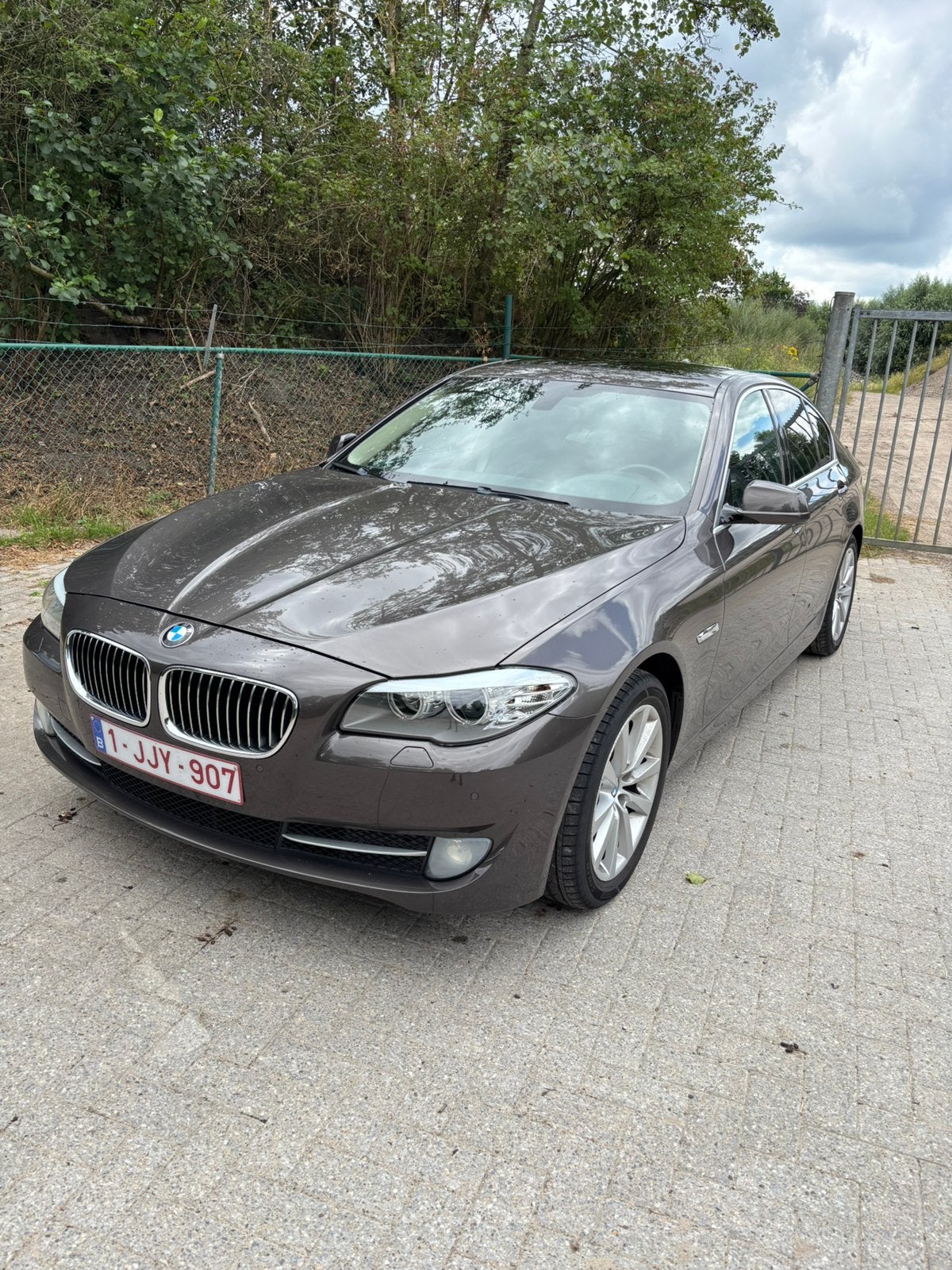 BMW 520i 2013, Autos, BMW, Cuir, Carnet d'entretien, Beige, 5 portes