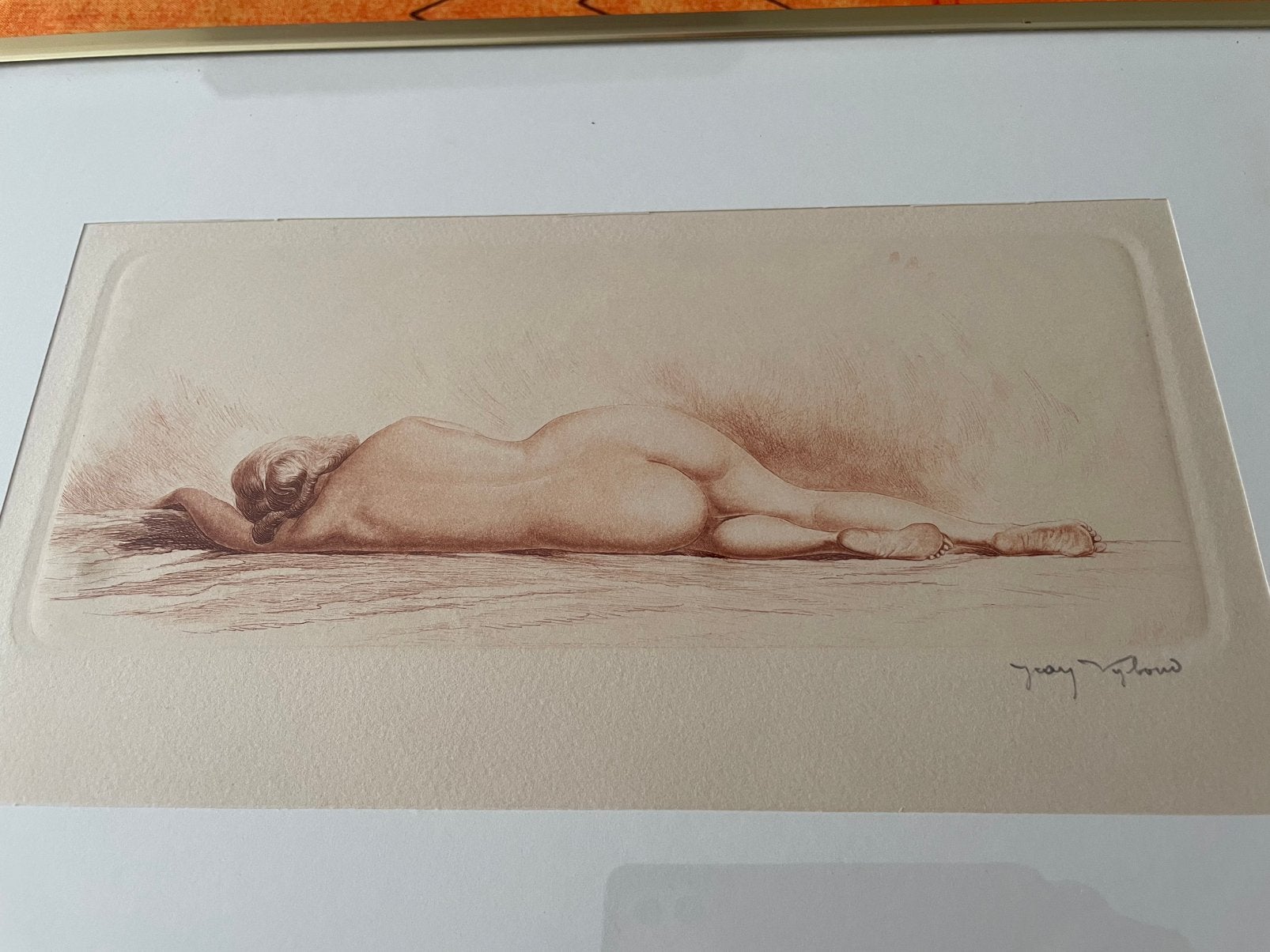 Estampe de Jean Auguste Vyboud, Antiek en Kunst, Ophalen