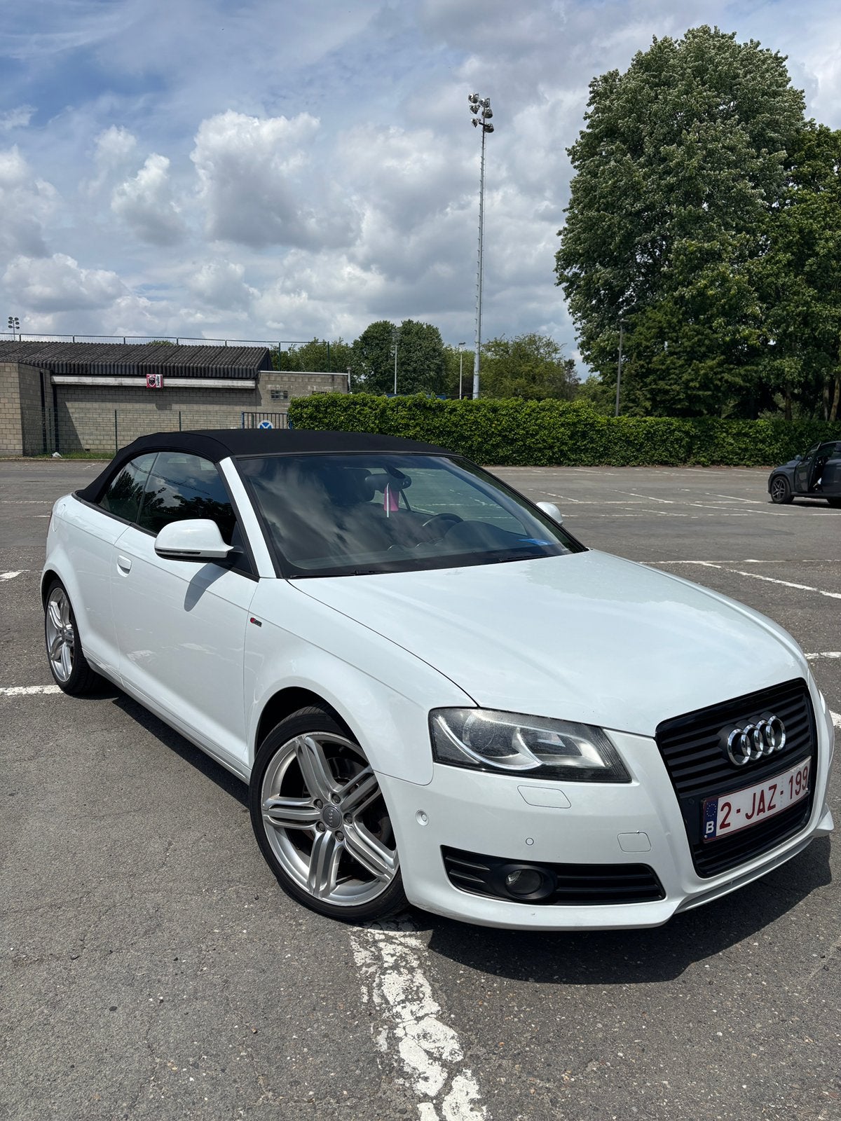 Audi A3 cabrio 2.0 tfsi, Auto's, Automaat, Zwart, Cabriolet, Wit