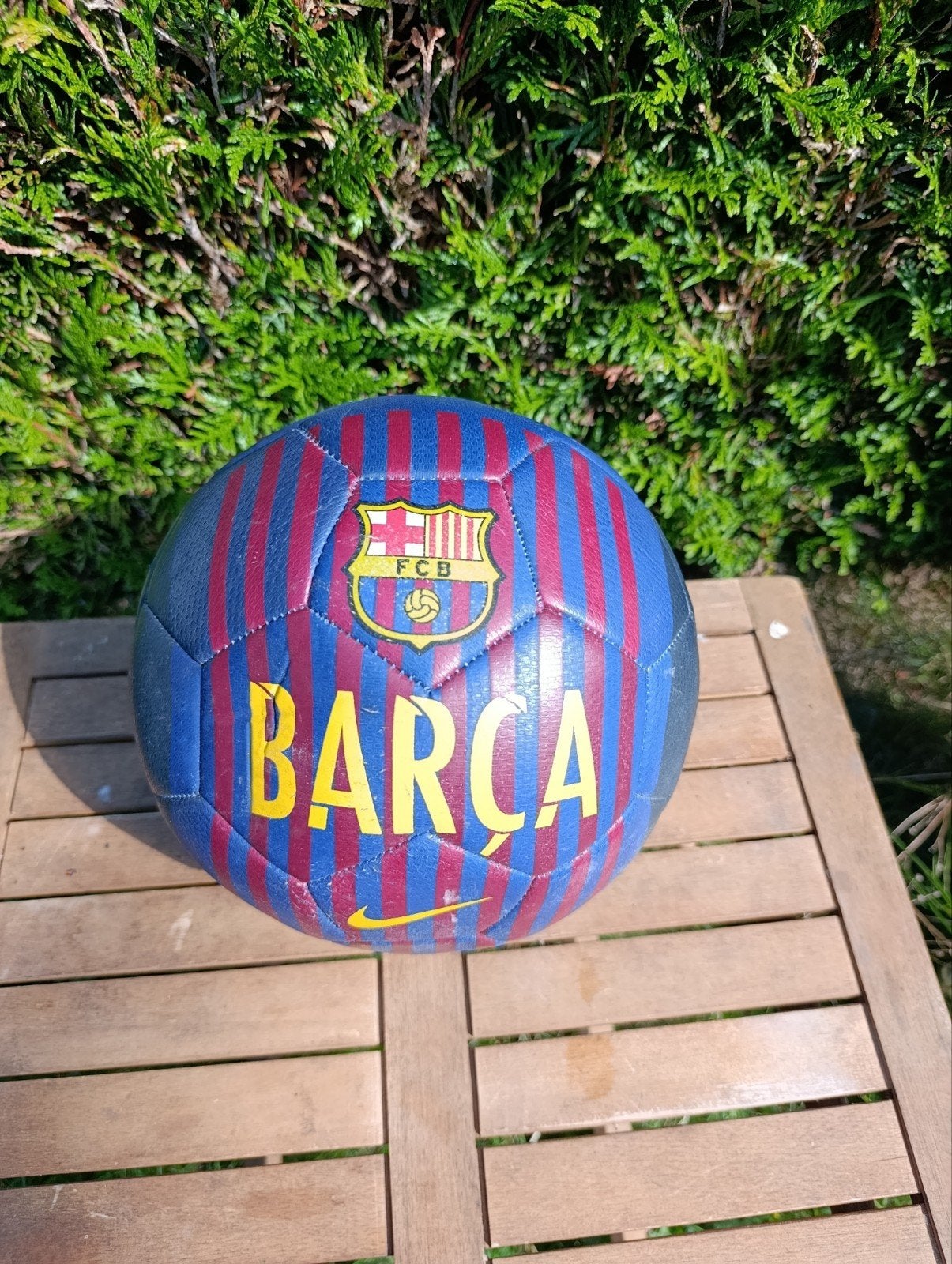 Voetbal Barcelona, Sports & Fitness, Enlèvement ou Envoi, Utilisé, Ballon