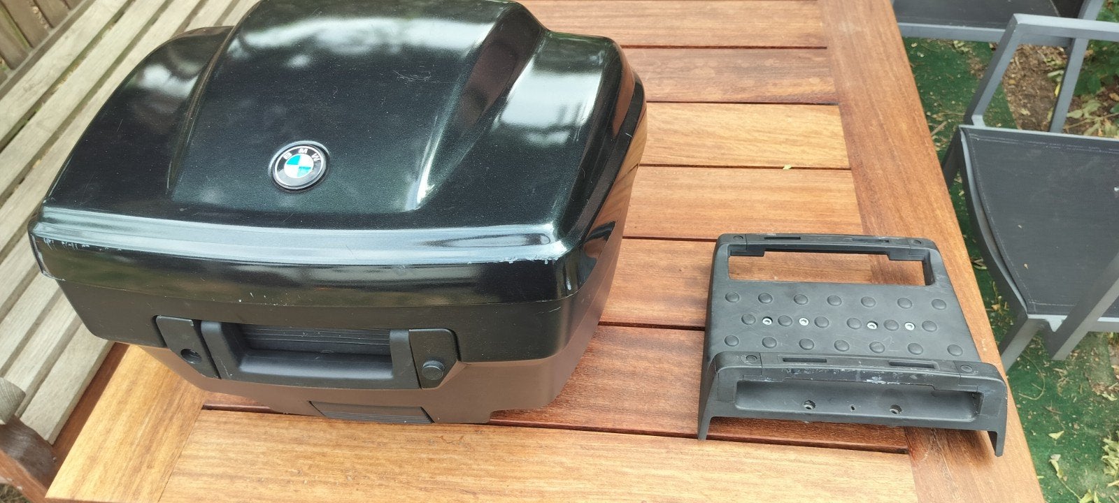 Originele topcase BMW R1150 GS, Ophalen