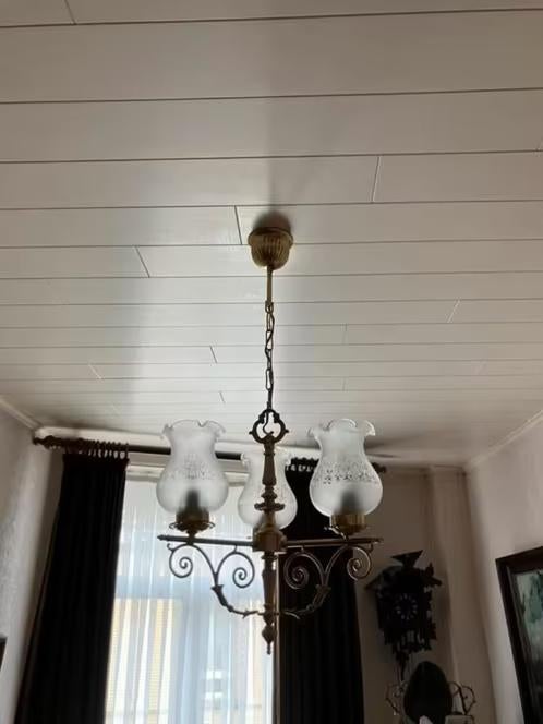 Luster verlichtingsarmatuur lamp verlichting plafondlamp, Huis en Inrichting, Ophalen, Gebruikt