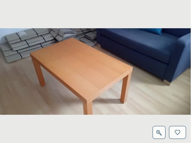 Table de salon L : 90cm l : 55cm H: 45cm, Enlèvement, Utilisé