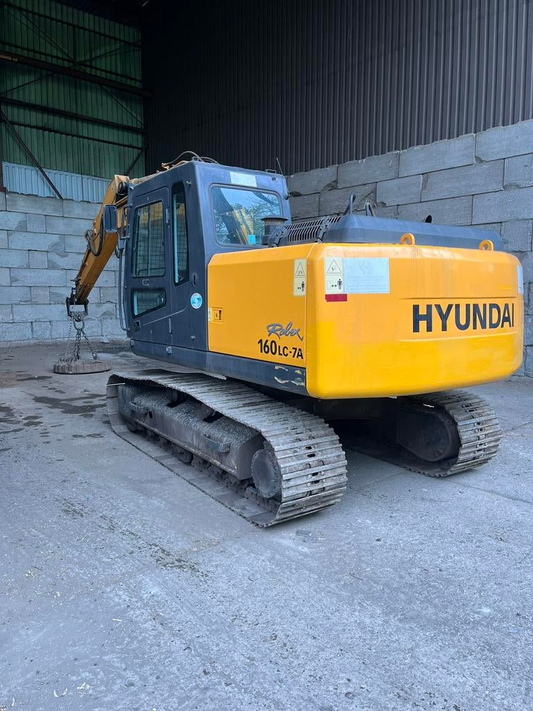 Hyundai Robex 160LC-7A, Enlèvement, Grue