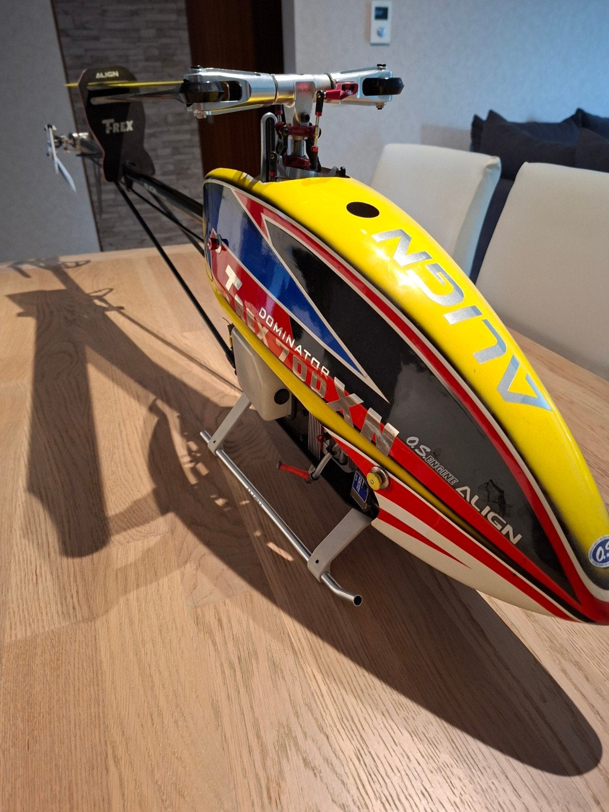 trex 700 nitro et un deuxieme chassis, Enlèvement, Nitro