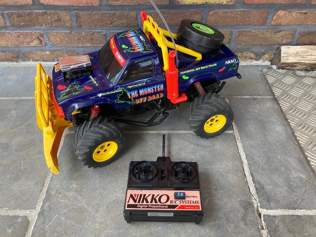Nikko the monster rc vintage, Hobby en Vrije tijd, Gebruikt, Auto offroad, Schaal 1:10, RTR (Ready to Run)