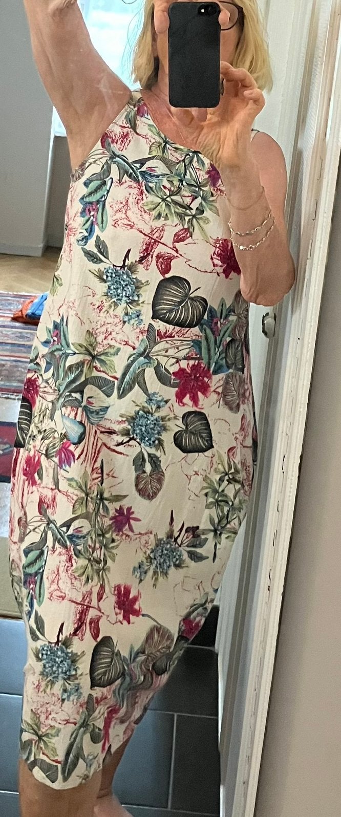 Zeer mooie katoenen jurk, Kleding | Dames, Ophalen of Verzenden, Zo goed als nieuw, Beige