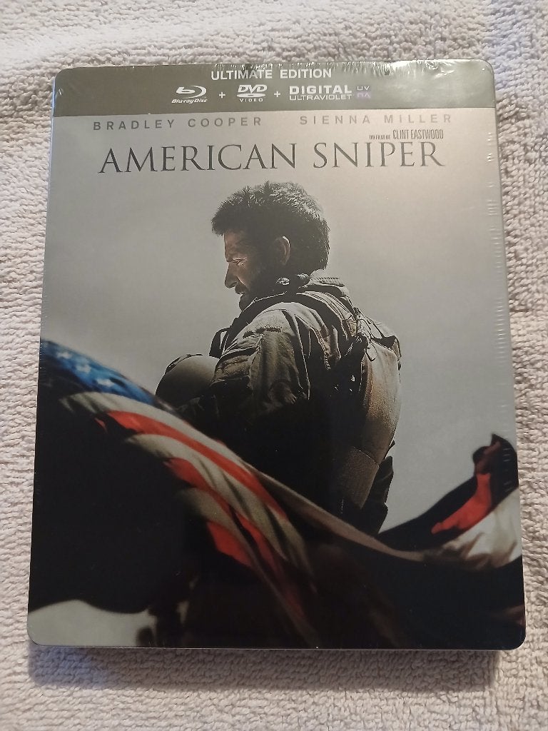 AMERICAN SNIPER STEELBOOK, Ophalen of Verzenden, Nieuw in verpakking, Engels, Italiaans