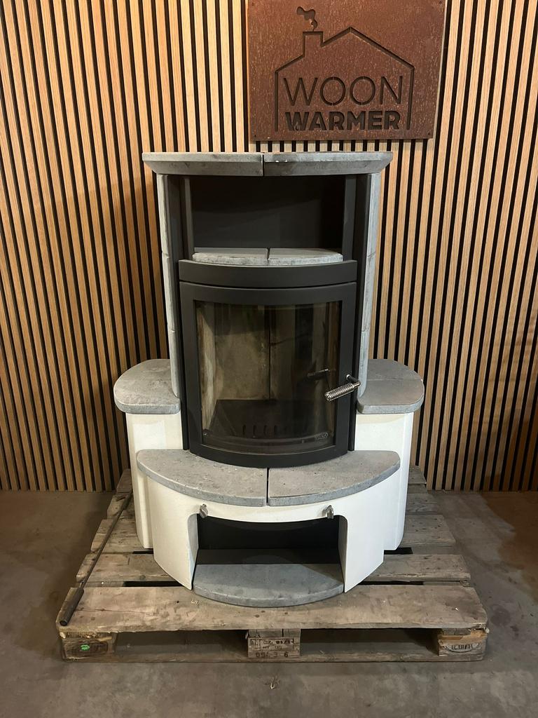 25040 Speksteenkachel Hark 7kw, Ophalen, Zo goed als nieuw, Hout, Houtkachel