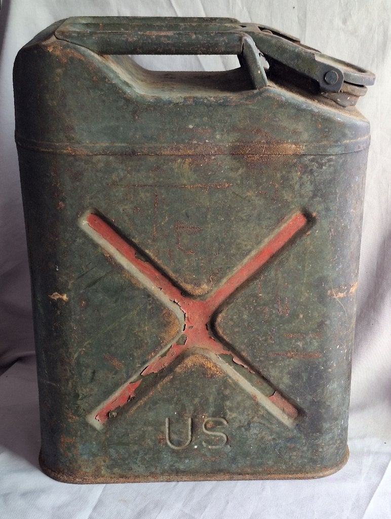 Bidon Jerrycan US ww2, Collections, Objets militaires | Seconde Guerre mondiale, Enlèvement ou Envoi, Armée de terre, Autres types