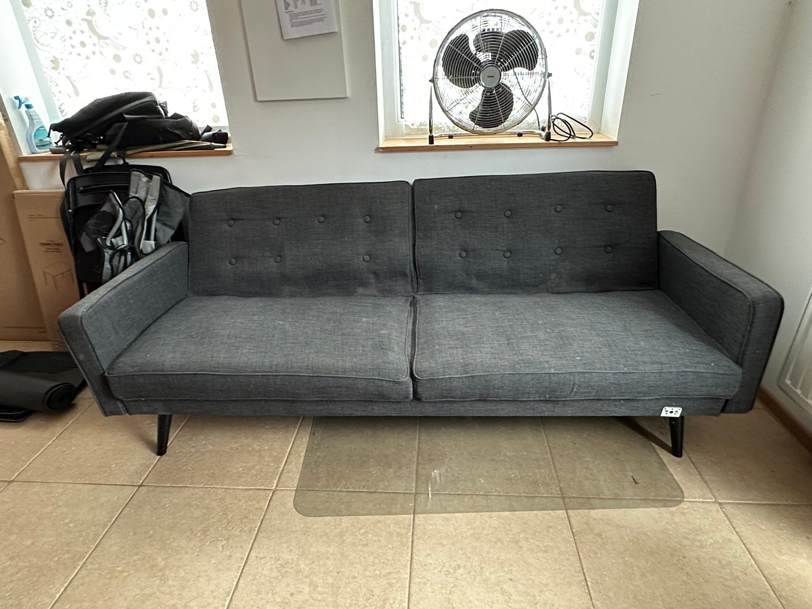 Zetel 4 personen gratis-gebruikt, Ophalen, Gebruikt, 75 tot 100 cm, Rechte bank