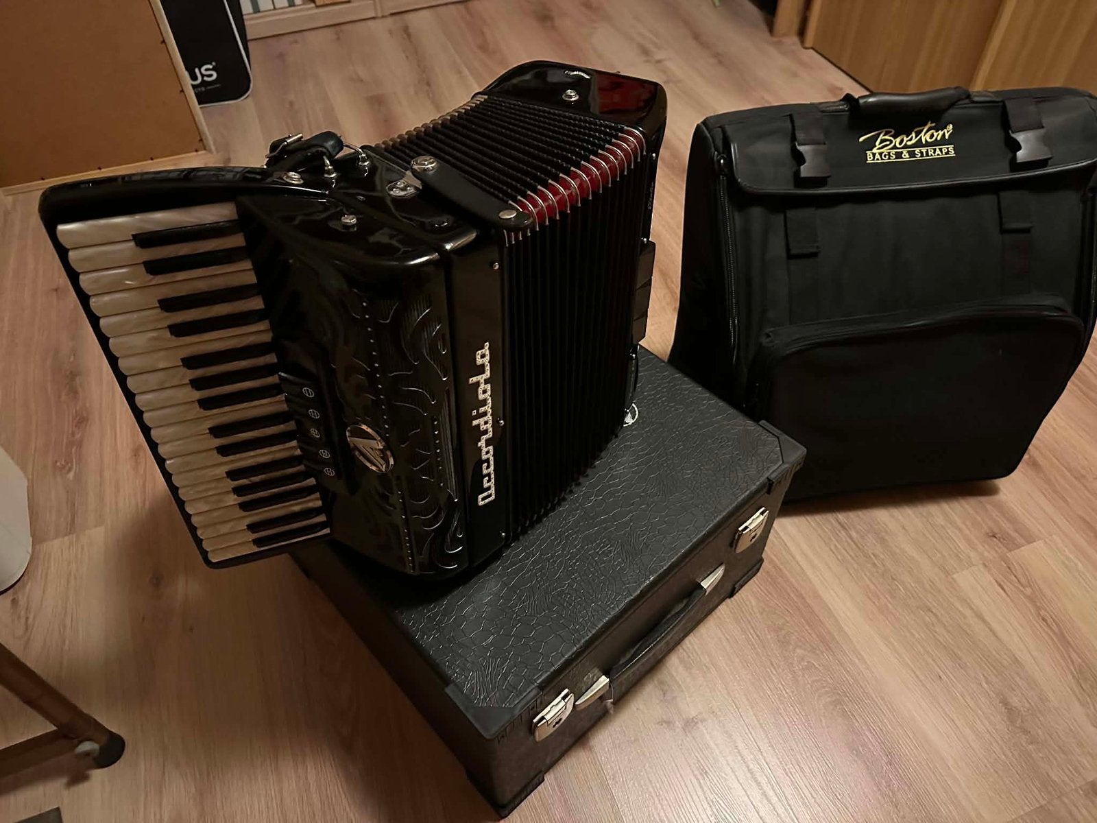 Accordiola, Muziek en Instrumenten, Accordeons, Ophalen, Met riemen, 72-bas, Toetsaccordeon