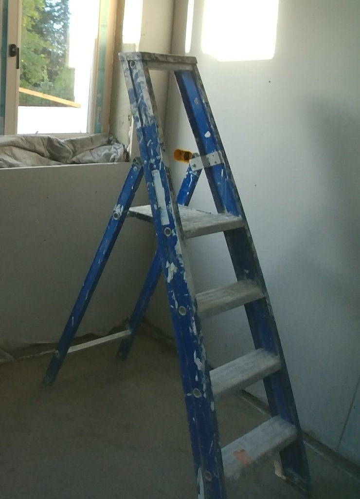 professionele trapladder 4treden, Doe-het-zelf en Bouw, Ladders en Trappen, Ophalen