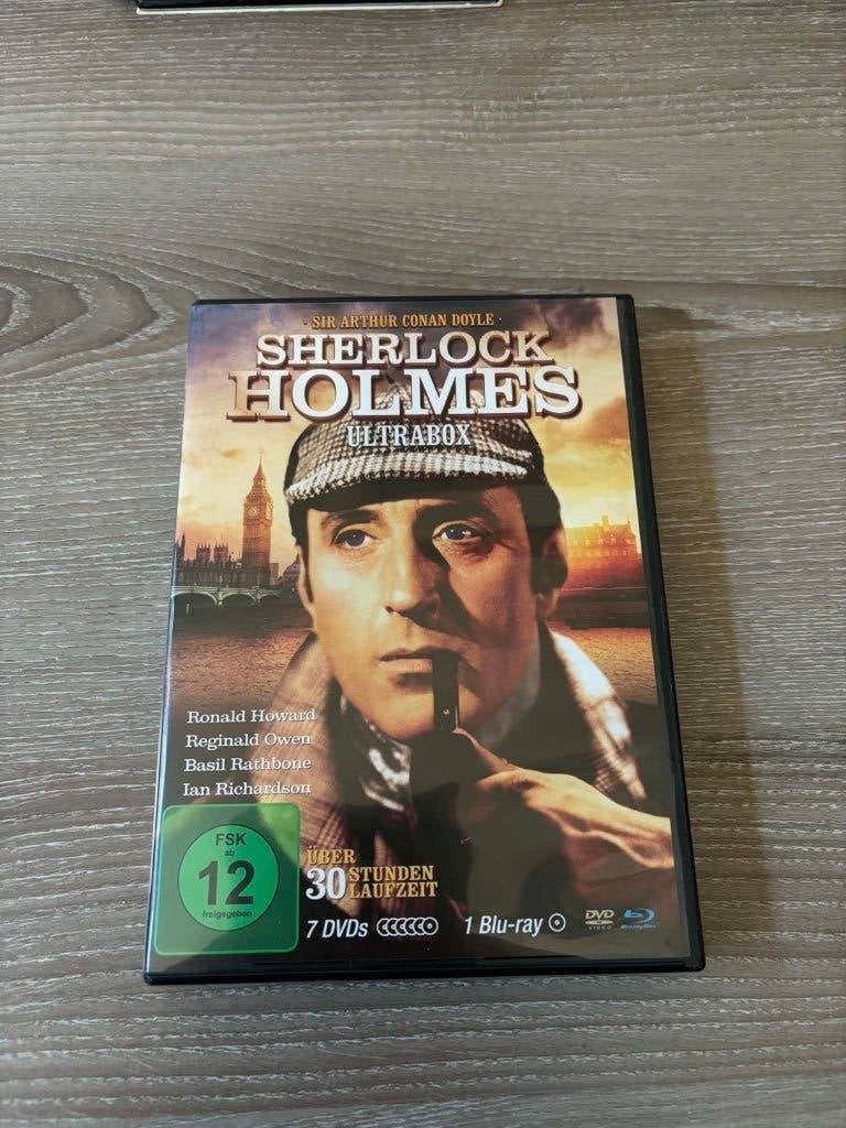 Sherlock Holmes ultrabox, 7 dvd's en 1 bluray, import., CD & DVD, DVD | Classiques, Enlèvement ou Envoi, Comme neuf, Allemand