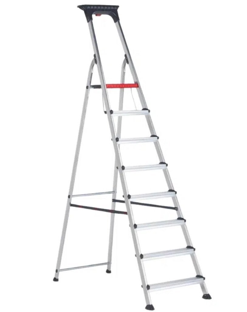 Ladder, Doe-het-zelf en Bouw, Ladders en Trappen, Zo goed als nieuw, Ladder, Opvouwbaar of Inschuifbaar, Ophalen