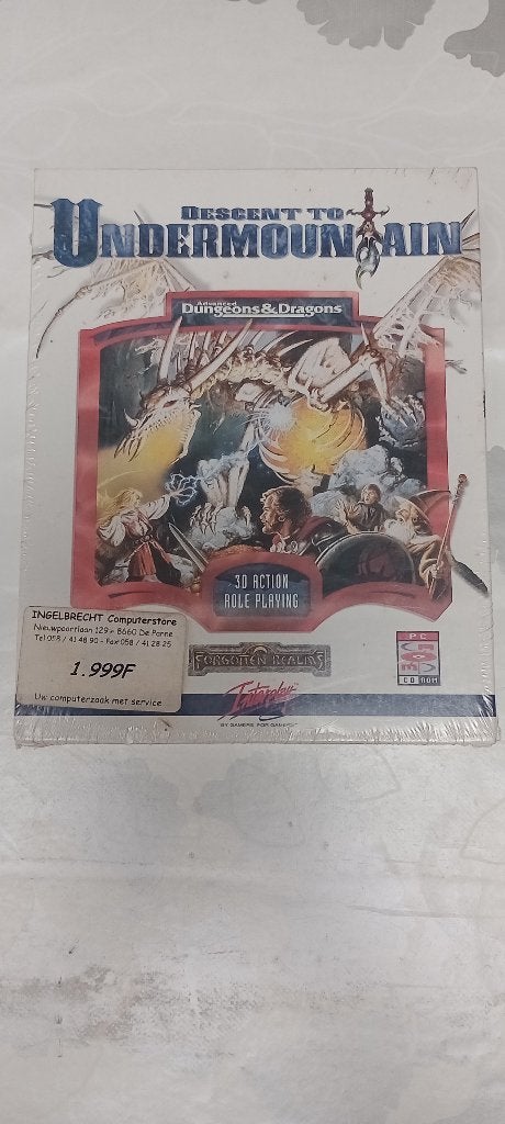Jeu PC Big Box AD&D Descent to Undermountain Neuf Scellé, Enlèvement ou Envoi, Neuf
