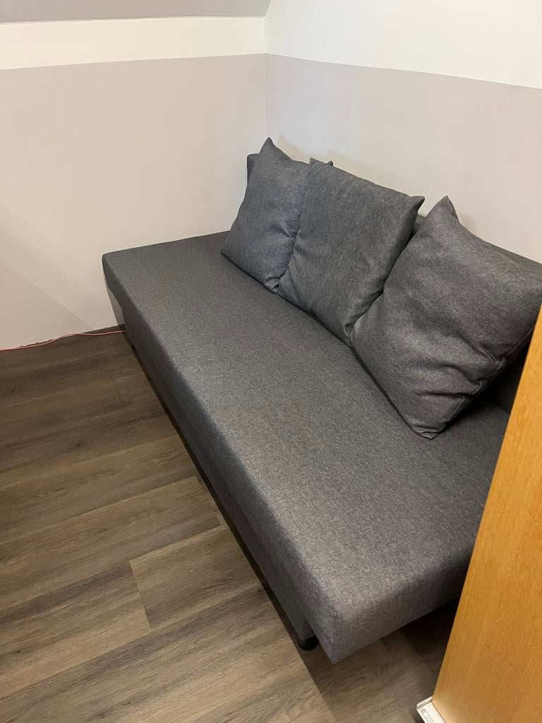 Ikea Älvdalen - 2p slaapbank met opbergruimte - Grijs, Gris, Enlèvement, 200 cm, Deux personnes