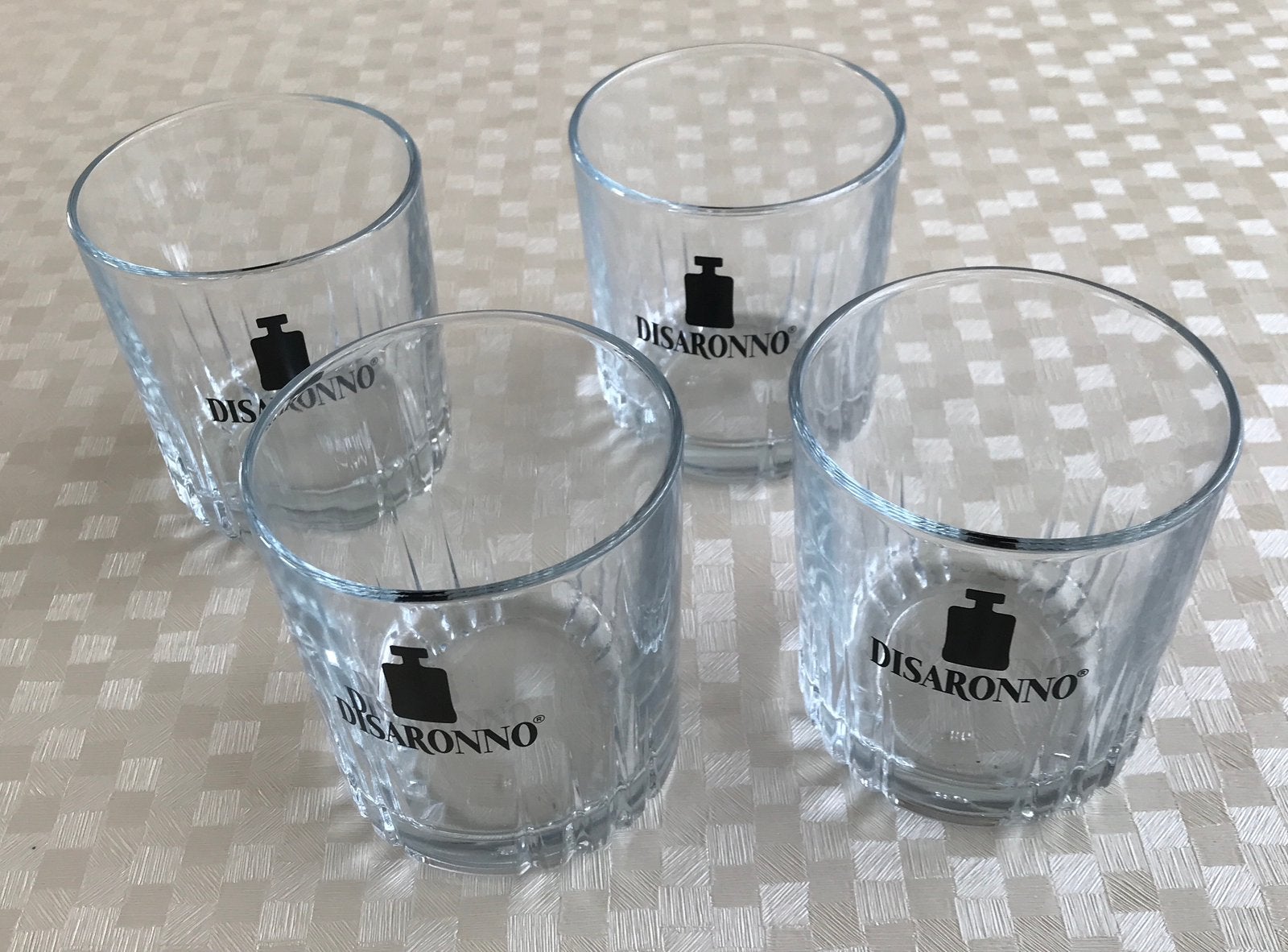 8 glazen Amaretto Disaronno.. nieuw.. 2,50€/ glas, Verzamelen, Ophalen, Nieuw, Overige typen