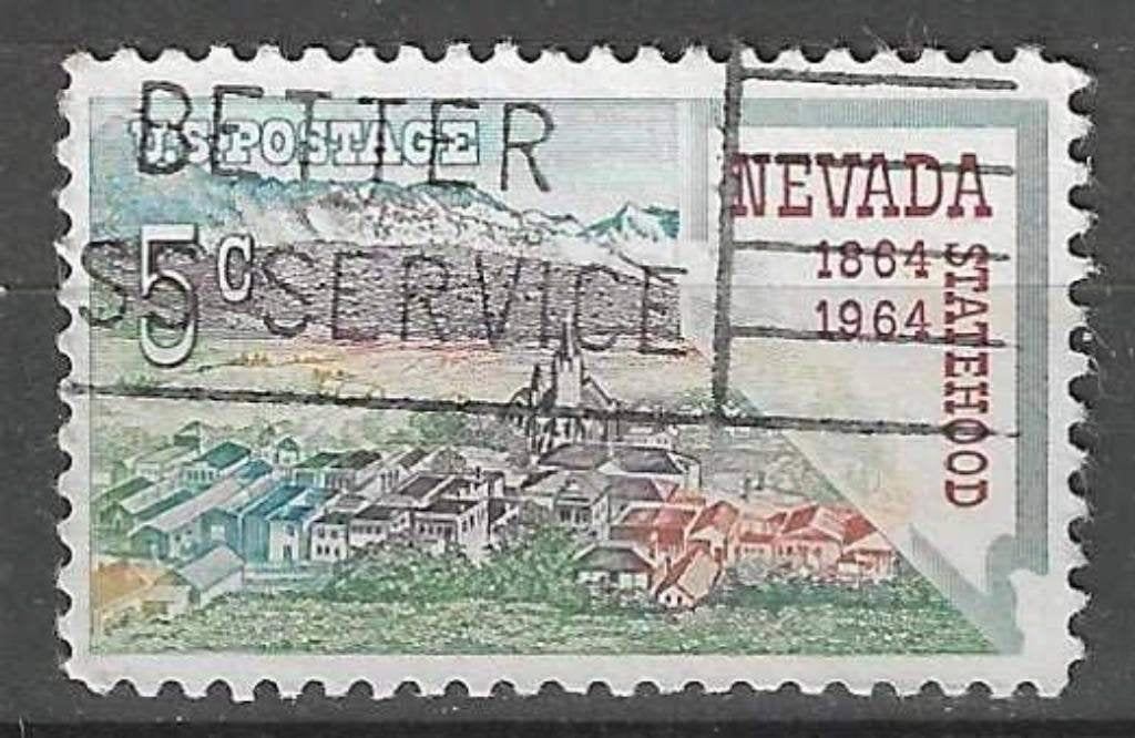 USA 1964 - Yvert 764 - Staat Nevada tot de Unie  (ST), Verzenden, Gestempeld