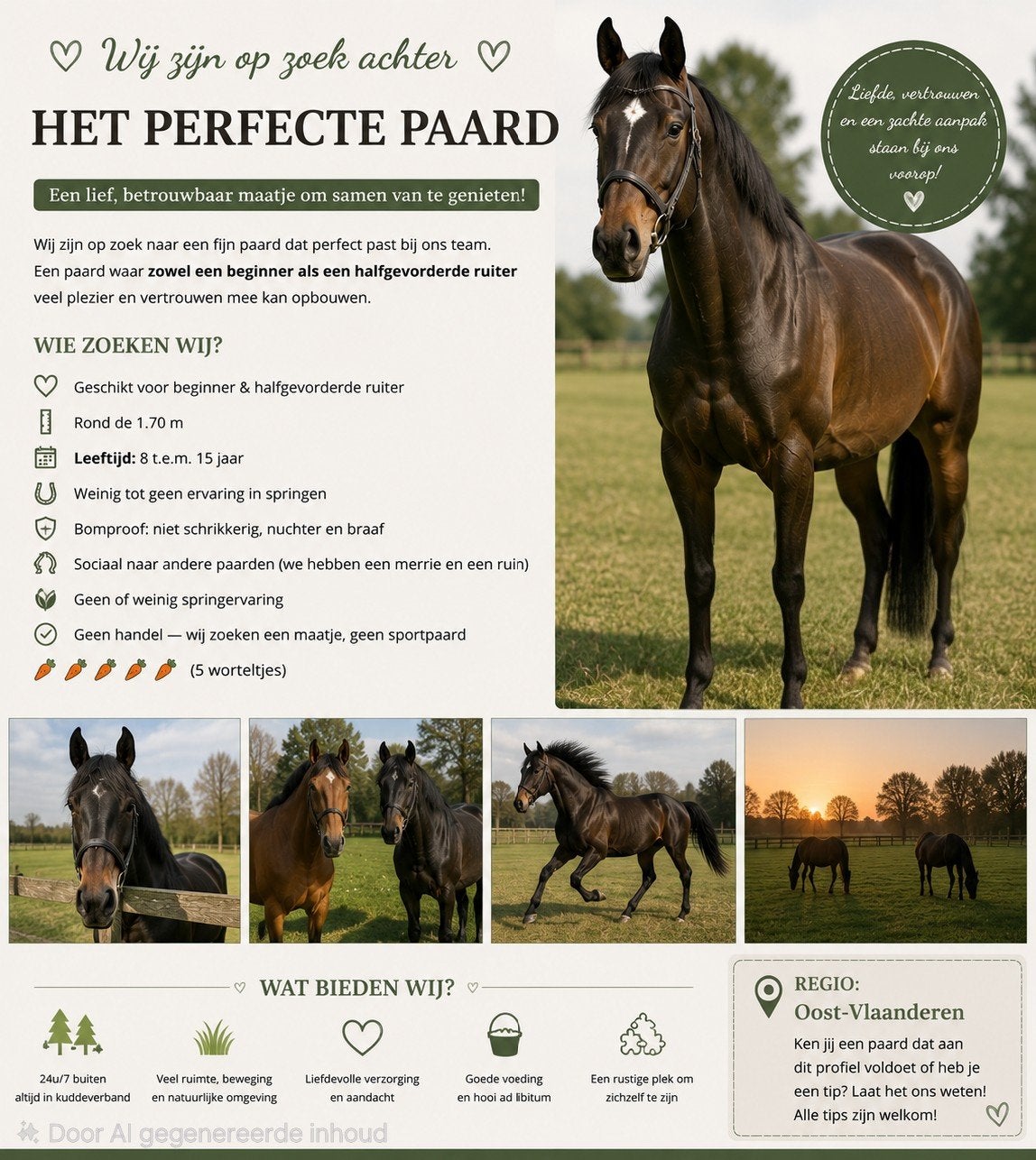 Paard gezocht