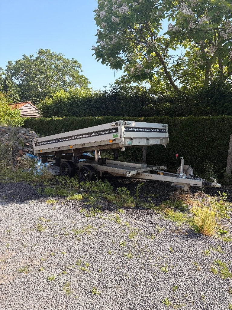Remorque basculante JCS – double essieu – 350 x 185 cm, Autos : Divers, Enlèvement, Utilisé