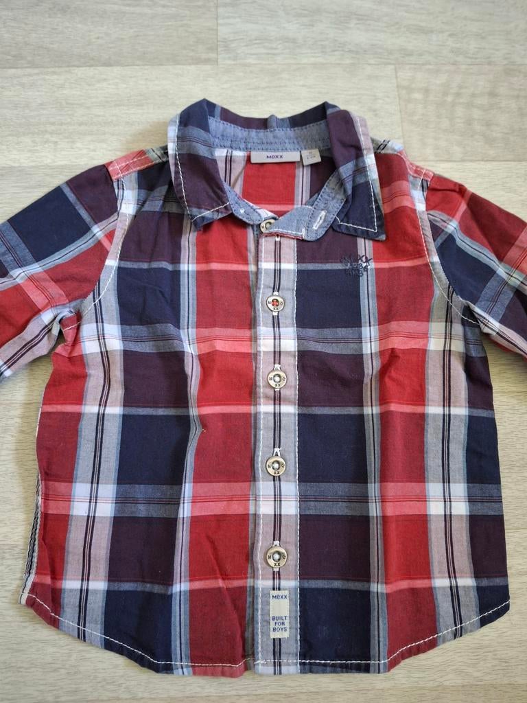 Hemdje Mexx maat 74, Kinderen en Baby's, Babykleding | Maat 74, Mexx, Ophalen of Verzenden, Zo goed als nieuw, Overhemdje of Bloesje