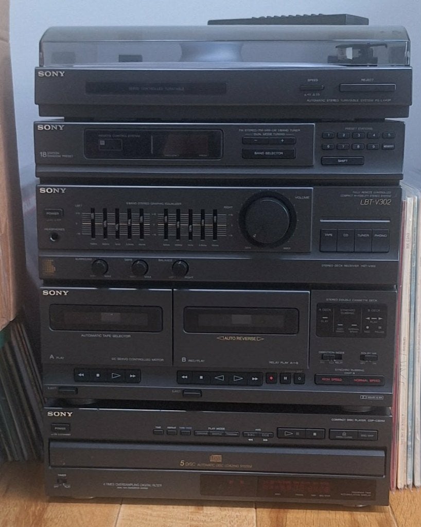Platenspeler, CD-speler, Radio & Equalizer, Ophalen, Gebruikt, Platenspeler, Sony