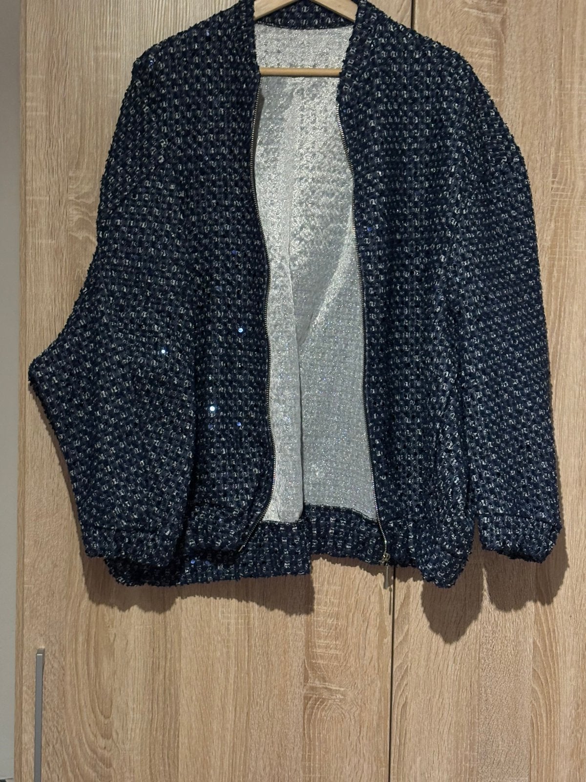 Dames jas, Kleding | Dames, Ophalen, Blauw, Maat 46/48 (XL) of groter, Zo goed als nieuw