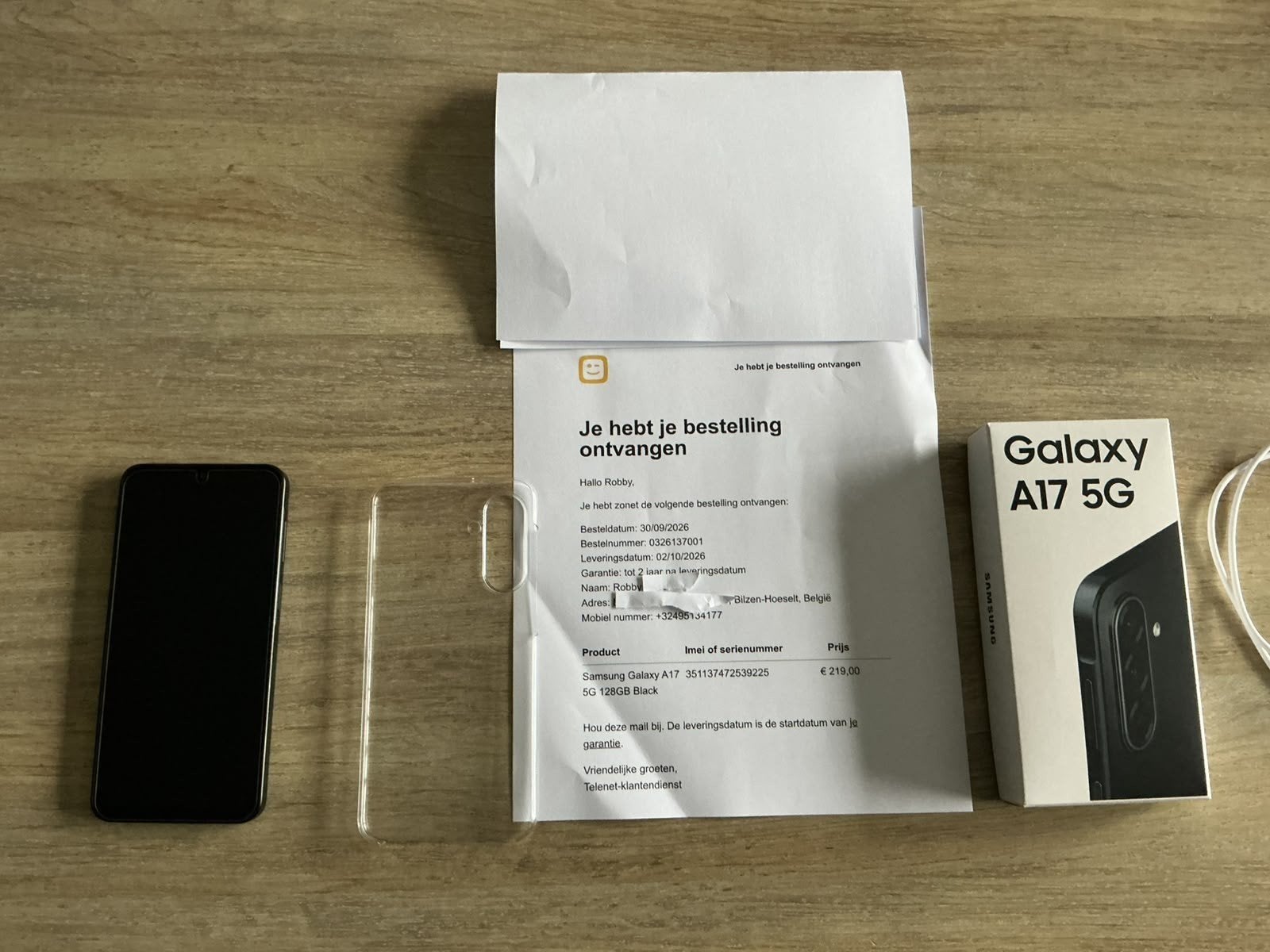 samsung galaxy A17 5g, Telecommunicatie, Ophalen, Zwart, Nieuw, Zonder abonnement
