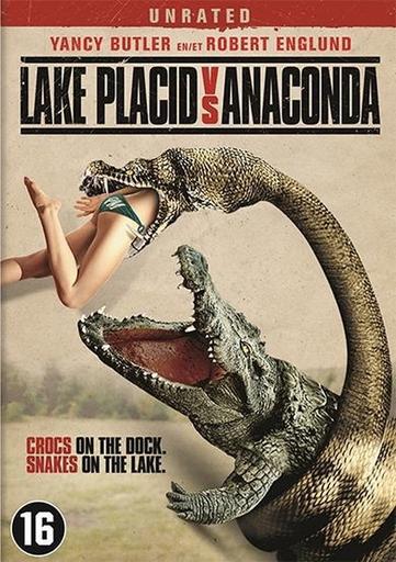 Lake Placid vs. Anaconda (2015) Dvd  Robert Englund, Cd's en Dvd's, Vanaf 16 jaar, Ophalen of Verzenden, Gebruikt, Monsters