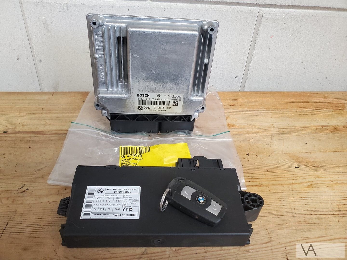 BMW 1 serie E87 / 3 E90 ecu met cas SLOTENSET 116d 118d 320d, Autos : Pièces & Accessoires, -, Utilisé, -, Enlèvement ou Envoi