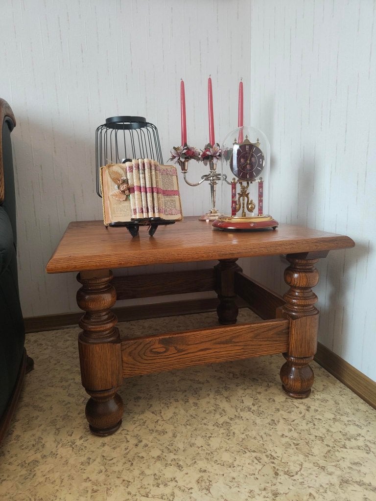 Salontafel massief eik, Huis en Inrichting, Ophalen, 50 – 75, 50 tot 100 cm, Rustiek