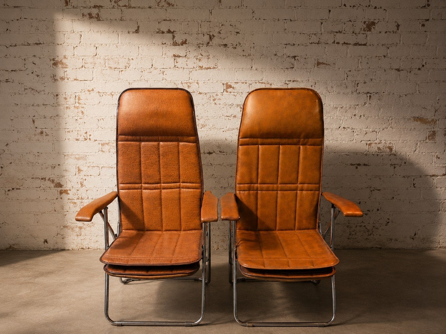 Paire de fauteuils relax vintage Maule Marga – Design italie