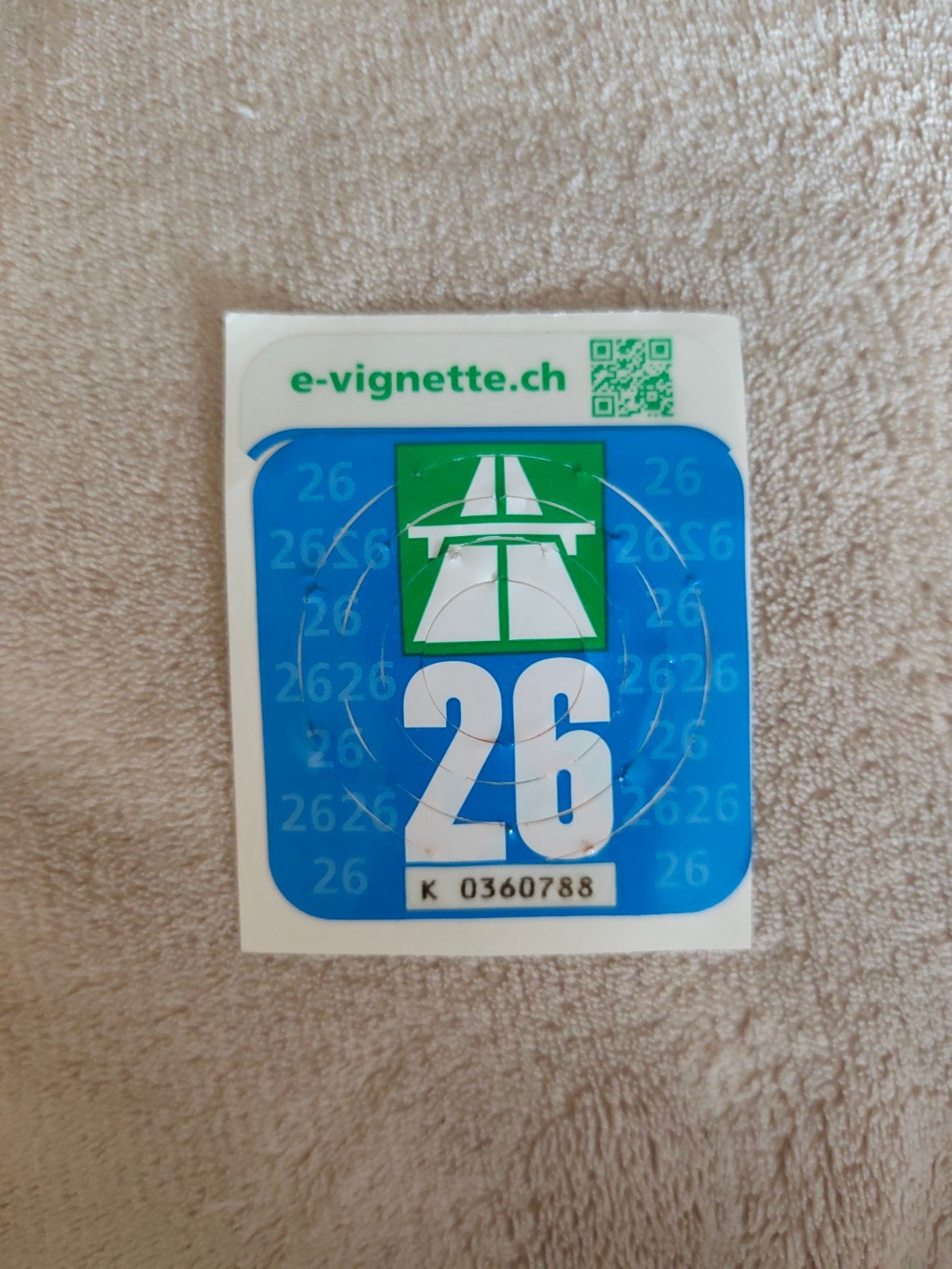 e-vignette .ch en vente jusqu'à fin 27 jours de validité