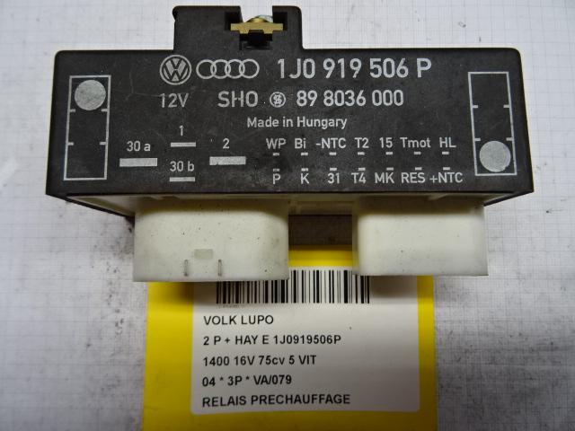 VOORGLOEI RELAIS Volkswagen Lupo (6X1) (1J0919506P), Gebruikt, Volkswagen