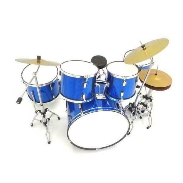 Miniatuur decoratief blauw drumstel, Ophalen of Verzenden, Nieuw