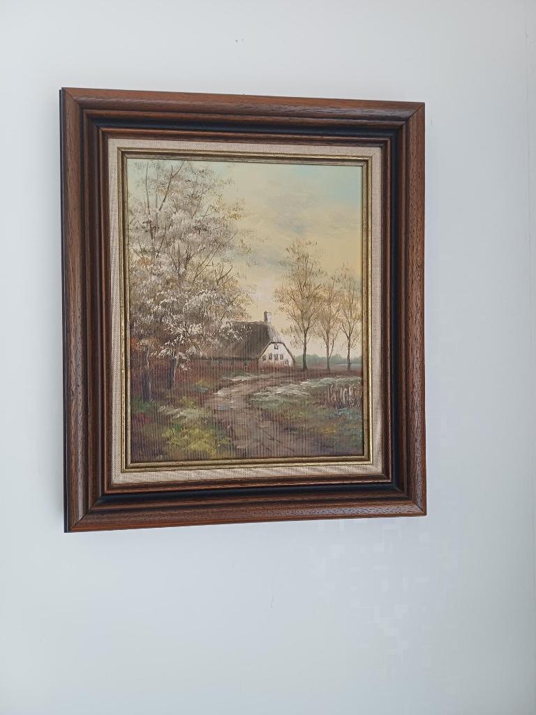 Schilderij met kader, Antiek en Kunst, Ophalen