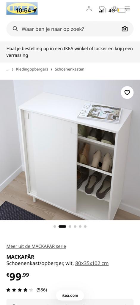 Ikea schoenenkast, Huis en Inrichting, Ophalen, Zo goed als nieuw