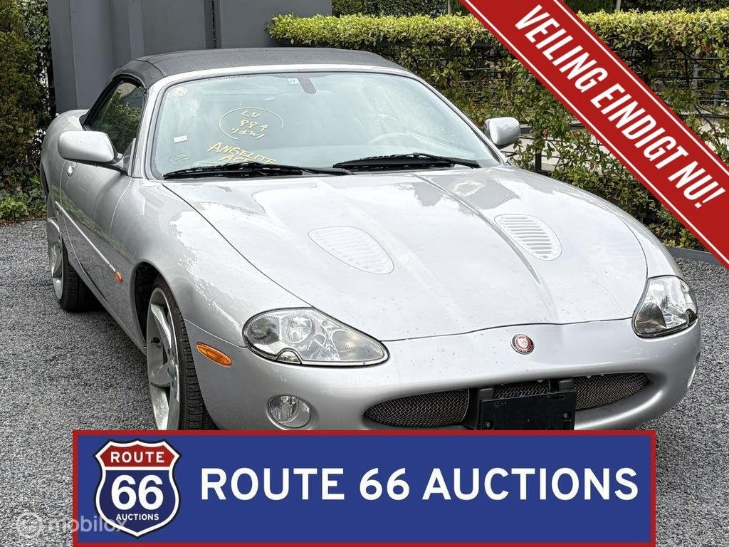 Jaguar XKR cabriolet | 2002 | Route 66 Auctions, Auto's, Jaguar, Gebruikt, Zwart, XJ, Bedrijf