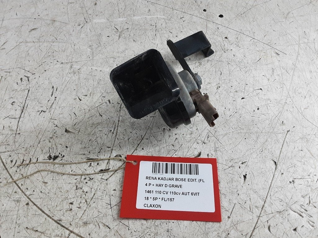 CLAXON Renault Kadjar (RFEH) (01-2015/-) (703881157), Gebruikt, Renault, Mevr. I. Hauben, Rue de l'Espoir 34 34
4030  GRIVEGNÉE, BE