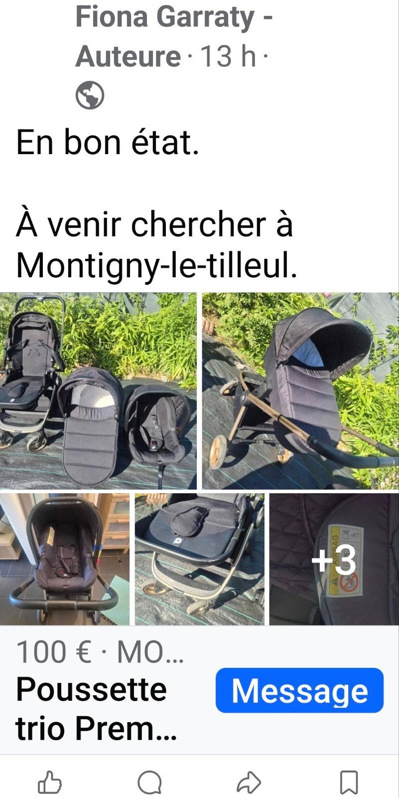 poussette complète, Enfants & Bébés, Enlèvement ou Envoi, Poussette